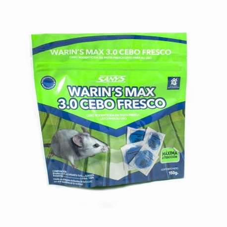 WARIN´S MAX 3.0 CEBO FRESCO 150 g (expositor 24 u)